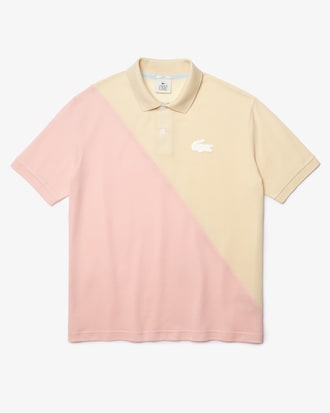 Polo Unisex Lacoste Live De Piqu&eacute; De Algod&oacute;n Holgado Con Bloques De Color