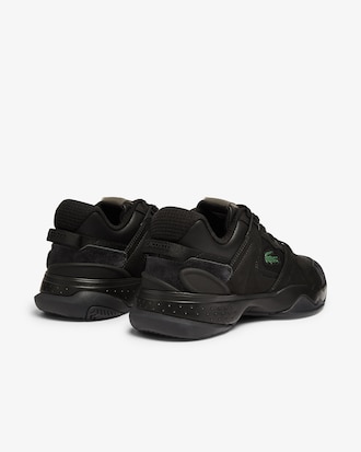 Tênis masculino T-Point em couro e camurça