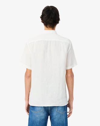 Camisa de Manga Curta em Linho