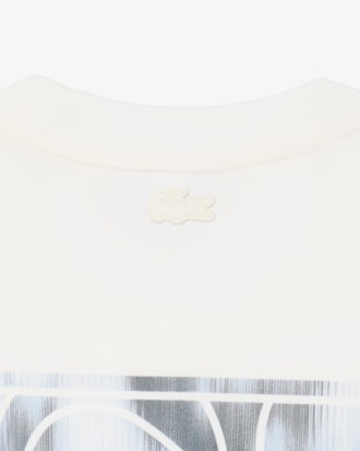 Remera de punto con estampado de tenis