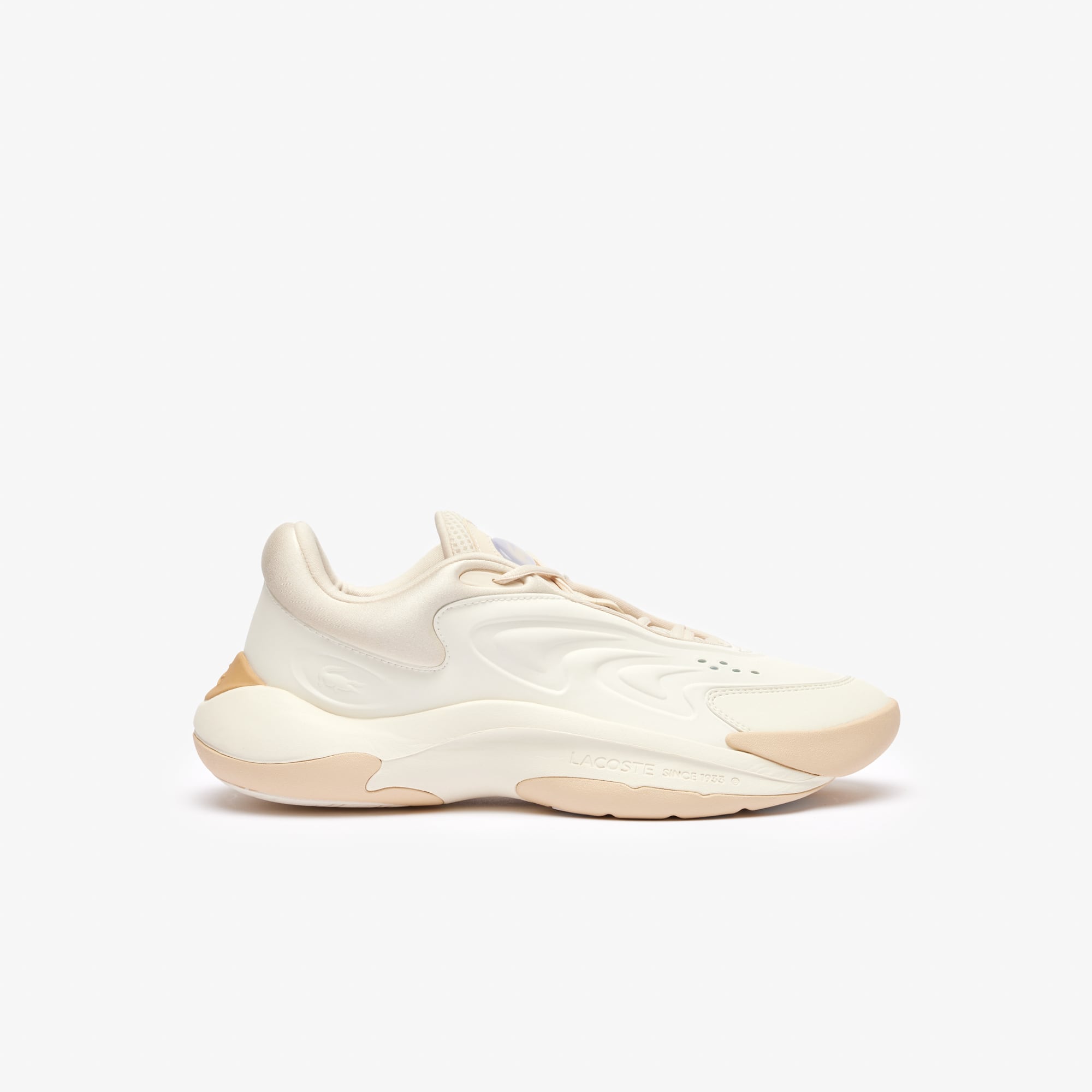 COHERENCE ALⅡ（BEIGE） Tênis Masculino Lacoste Aceline Oversized em Design Futurista