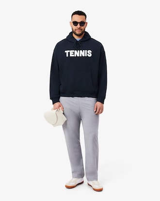 Buzo con capucha de tenis con estampado