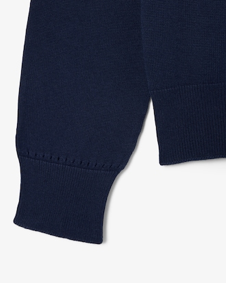 Su&eacute;ter em malha 3D com Gola Careca