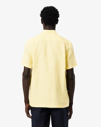 Camisa de Lino Manga Corta Fit Regular