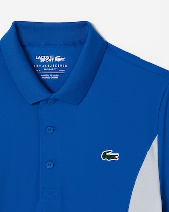 Polo de aficionado Lacoste x Novak Djokovic de corte regular