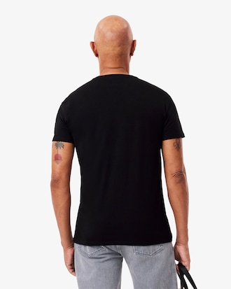 Camiseta de Algod&atilde;o Pima Leve com Gola V