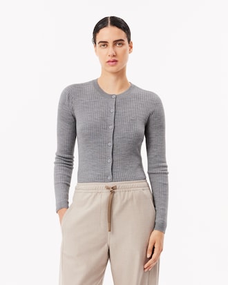 Cardigan de L&atilde; Merino de Malha 3D