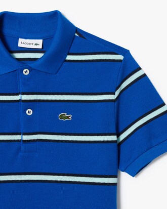 Polo De Petit Pique Con Rayas 