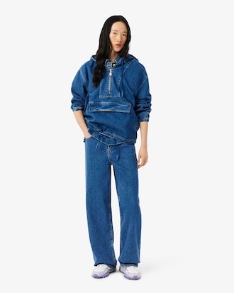 Jeans em Denim de Ajuste Folgado
