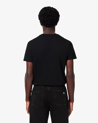 Camiseta de Algod&atilde;o Pima Leve com Gola V