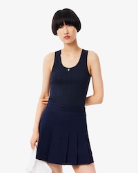 Regata de Algod&atilde;o de Malha Pointelle Slim Fit