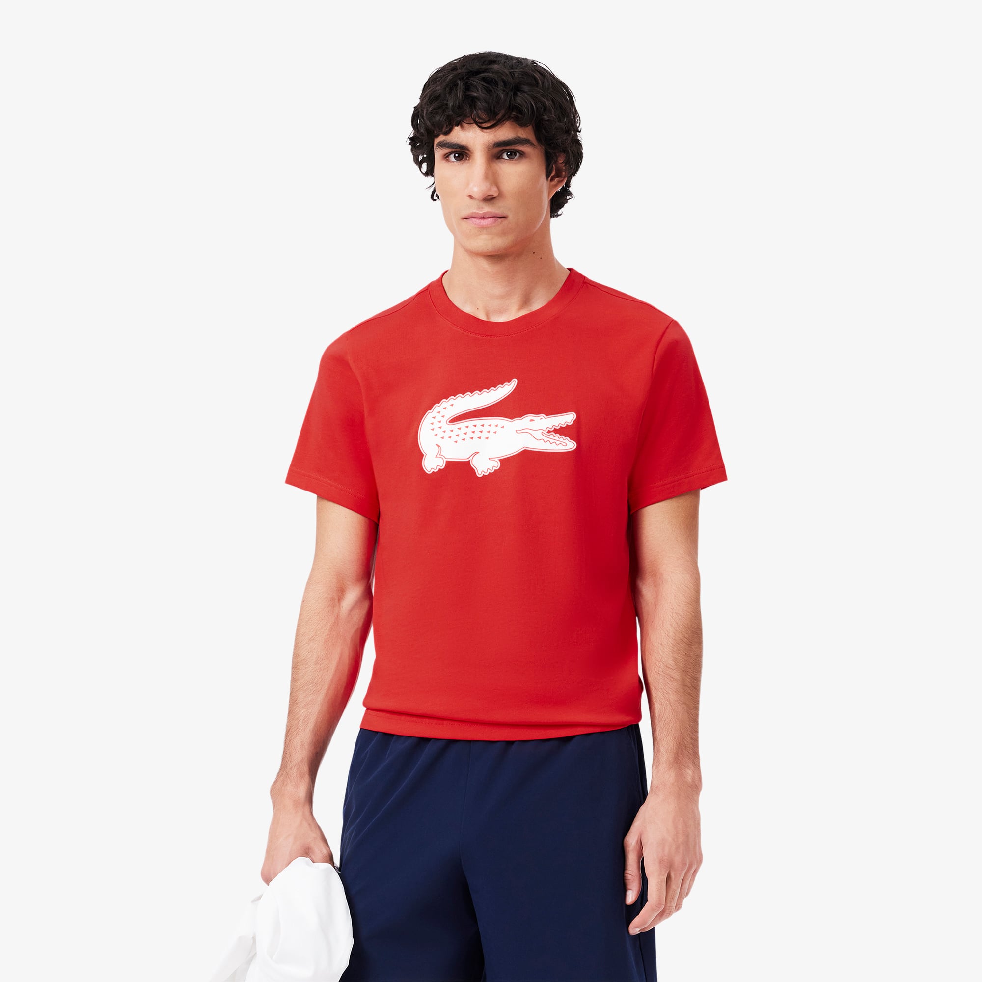 Camiseta Esportiva Ultra Dry com Estampa Lacoste XXL