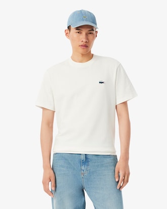 Remera de Algodón Pesado Landscape con Estampa de Cocodrilo