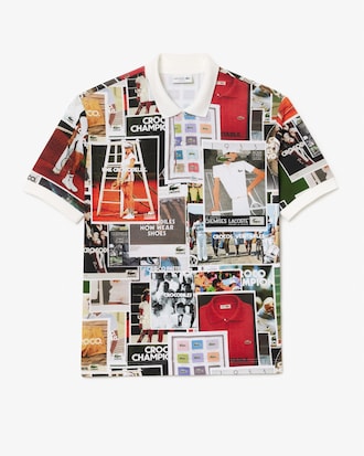 Camisa Polo L.12.12 Loose Fit Estampada