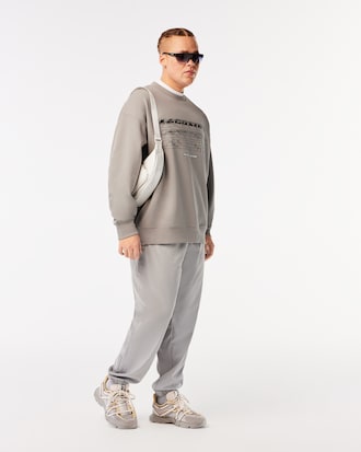 Moletom masculino Lacoste com modelagem solta e logo