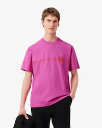 Remera De Algod&oacute;n Con Estampado Y Bordado