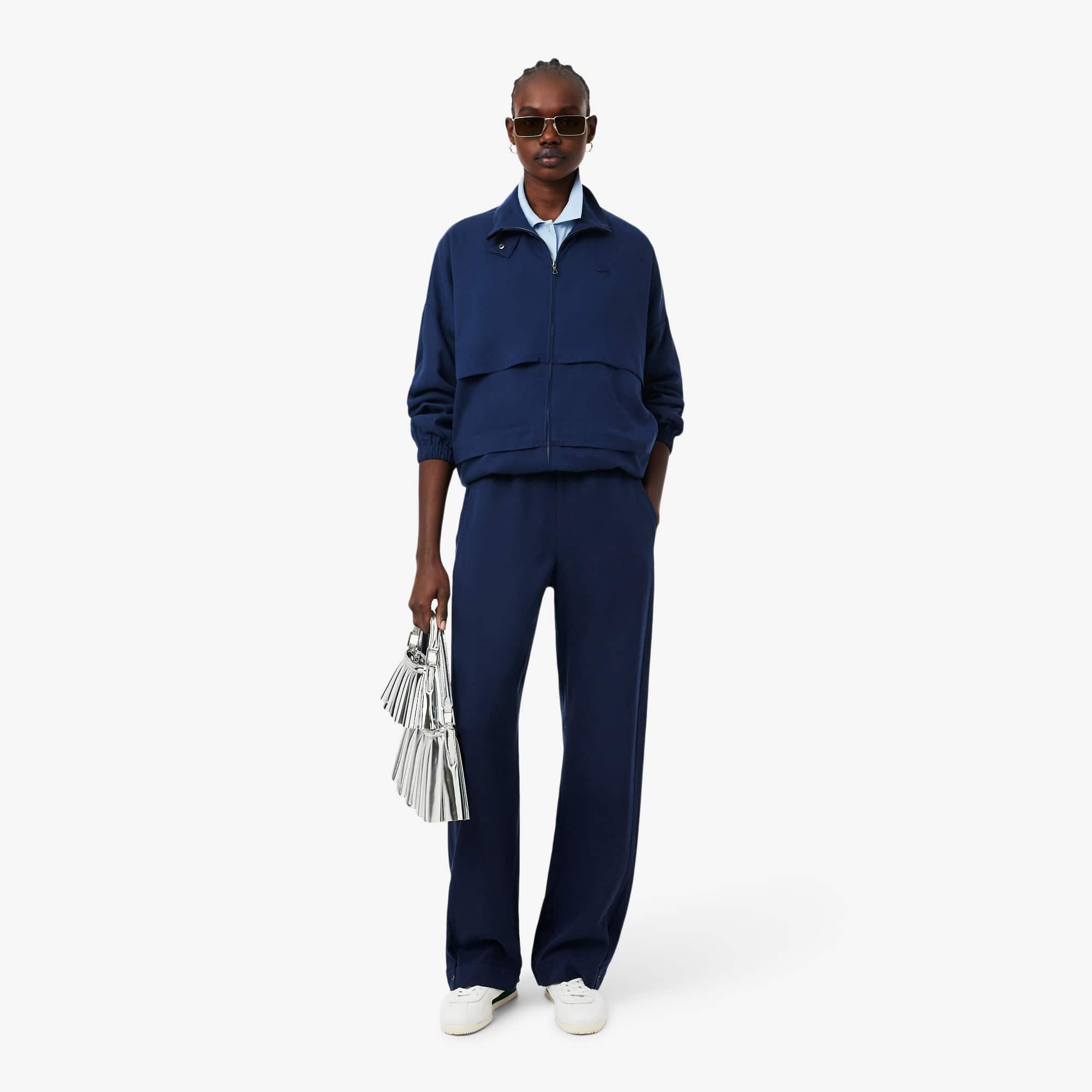Jaqueta Esportiva Feminina Oversized Lacoste em Linho