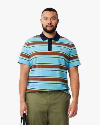 Polo Regular Fit Listrado em Algod&atilde;o