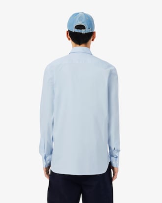 Camisa de Poplin Elastizada Slim Fit