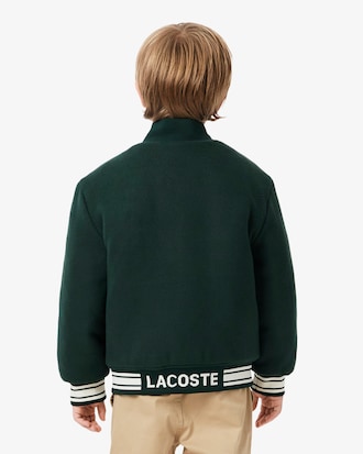 Campera tipo bomber con insignia de cocodrilo