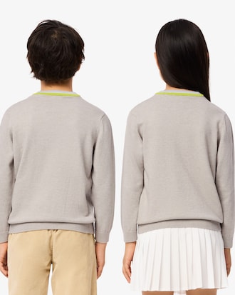 Su&eacute;ter em Algod&atilde;o com Gola Contrastante 