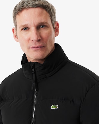 Water-Repellent Hooded Down Jacket