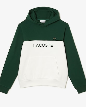 Buzo de hombre classic fit color block con capucha y detalles de la marca