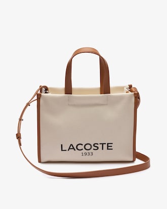 Bolsa Tote Pequena em Lona Heritage