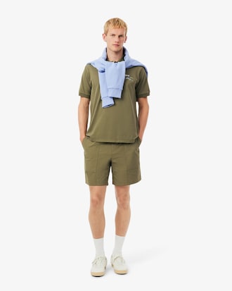 Polo Mini-Piqu&eacute; com Motivo Bordado de Caimento Cl&aacute;ssico