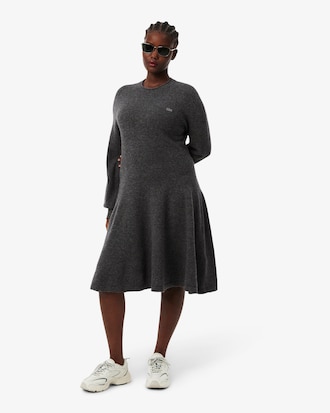 Vestido corto de lana sin costuras