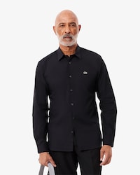 Camisa Slim Fit em Popeline de Algod&atilde;o Stretch