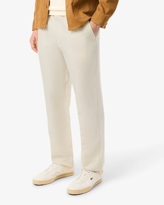 Cal&ccedil;a de Sarja de Linho de Caimento Regular