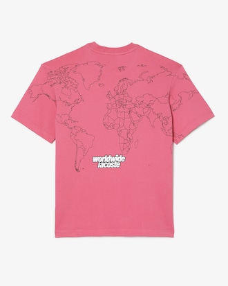 Camiseta masculina em jérsei de algodão orgânico com modelagem solta