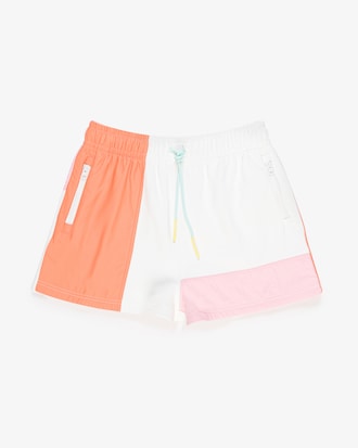 Short feminino Lacoste L!VE em piqu&eacute; com colorblock