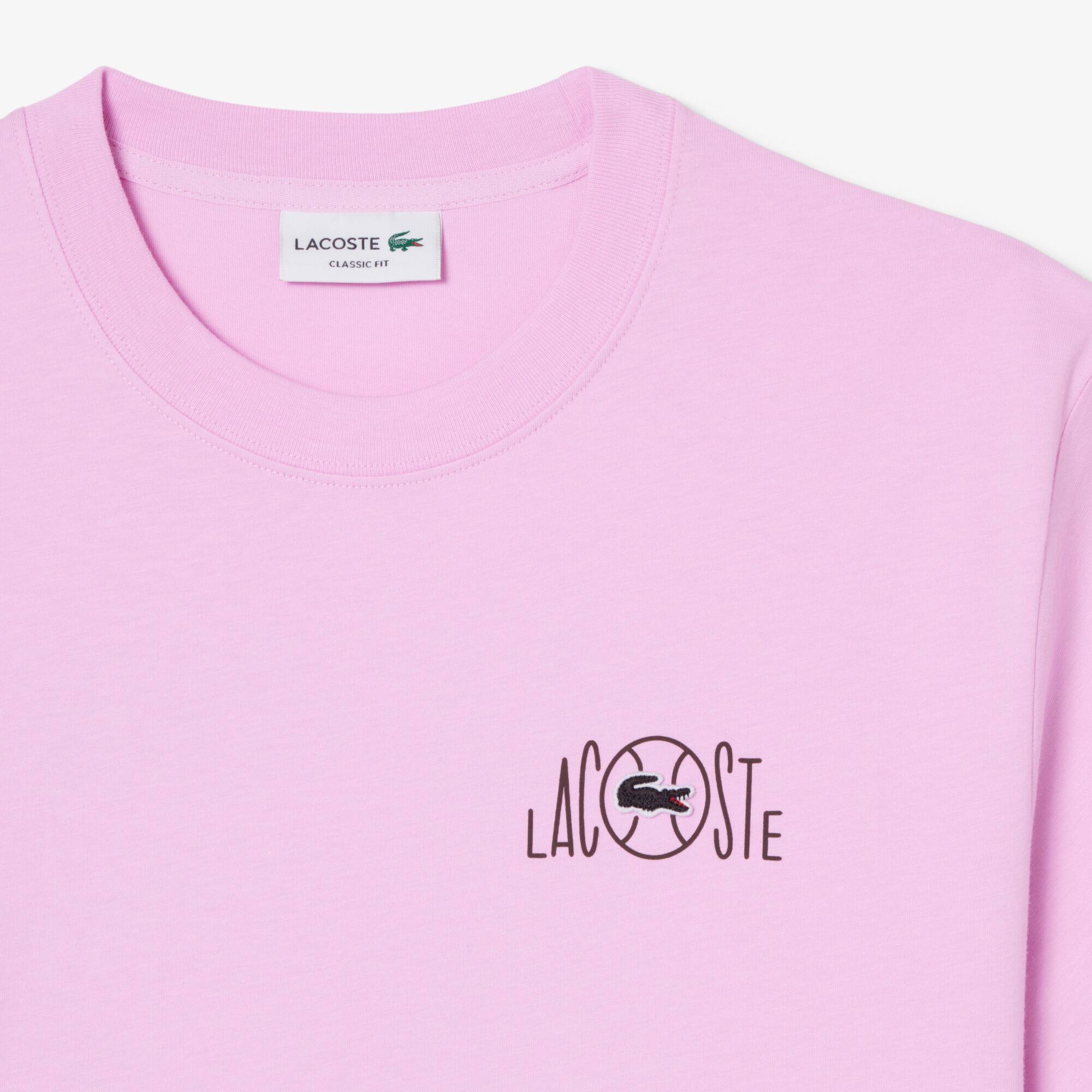 Camiseta de Algodão texturizada Estampada