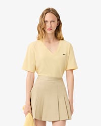 Remera de Algodón Suave Cuello en V Fit Relax