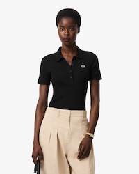 Polo Slim Fit L.12.D em Algod&atilde;o Canelado