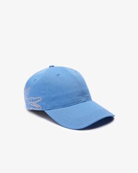 Bon&eacute; masculino em algod&atilde;o org&acirc;nico com estampa de crocodilo