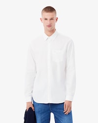 Camisa em Popeline de Algod&atilde;o de Caimento Regular