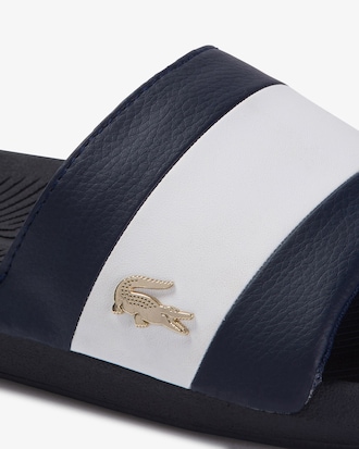 Chinelo masculino Croco em material sint&eacute;tico met&aacute;lico