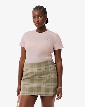 Remera De Algodón Acanalada Al Cuerpo