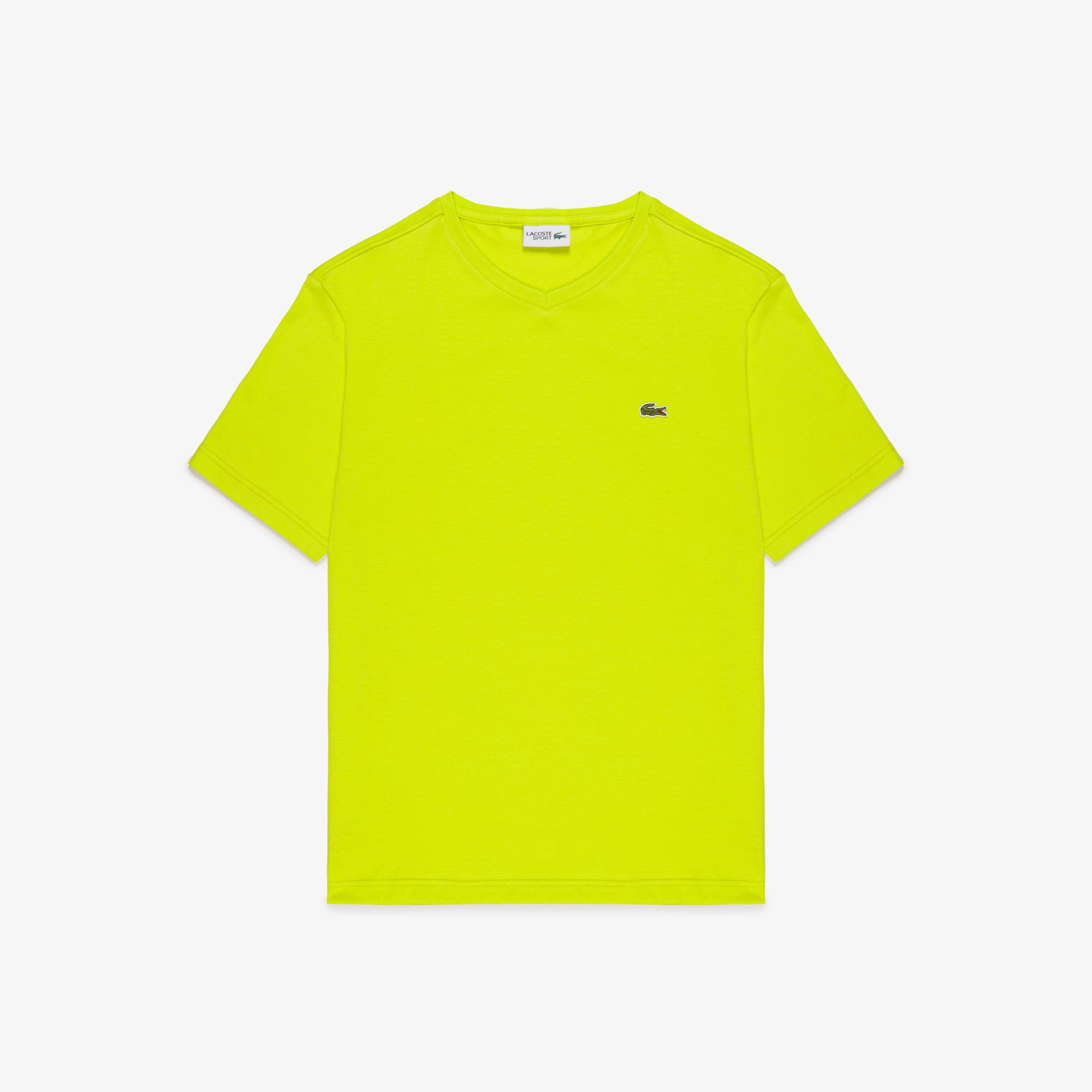 Camiseta Vermelha Masculina Lacoste SPORT com Decote V