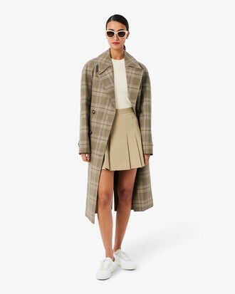 Su&eacute;ter de Malha Canelada de L&atilde; Merino de Mangas Curtas