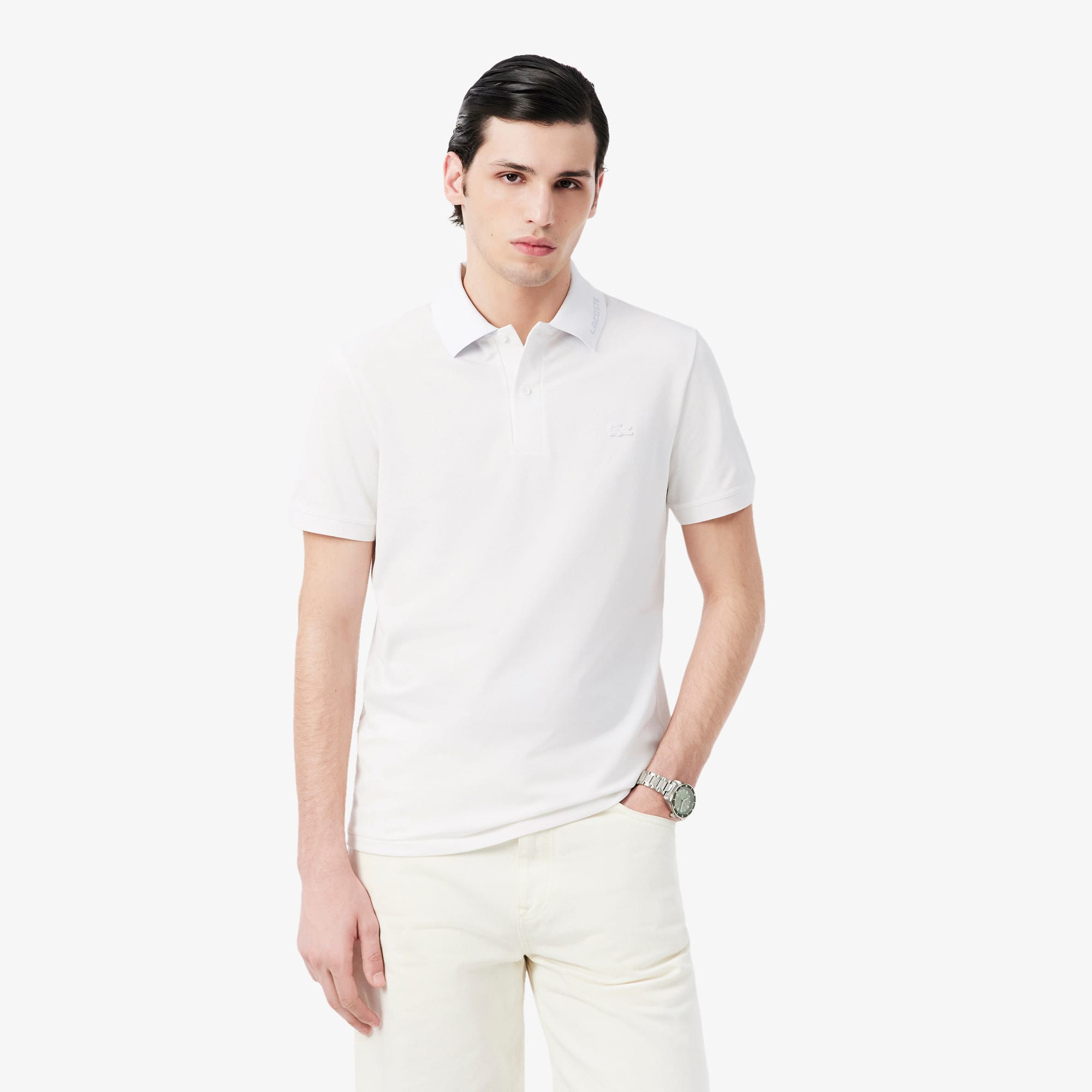 Polo Piquet Masculina Lacoste Modelagem Ajustada