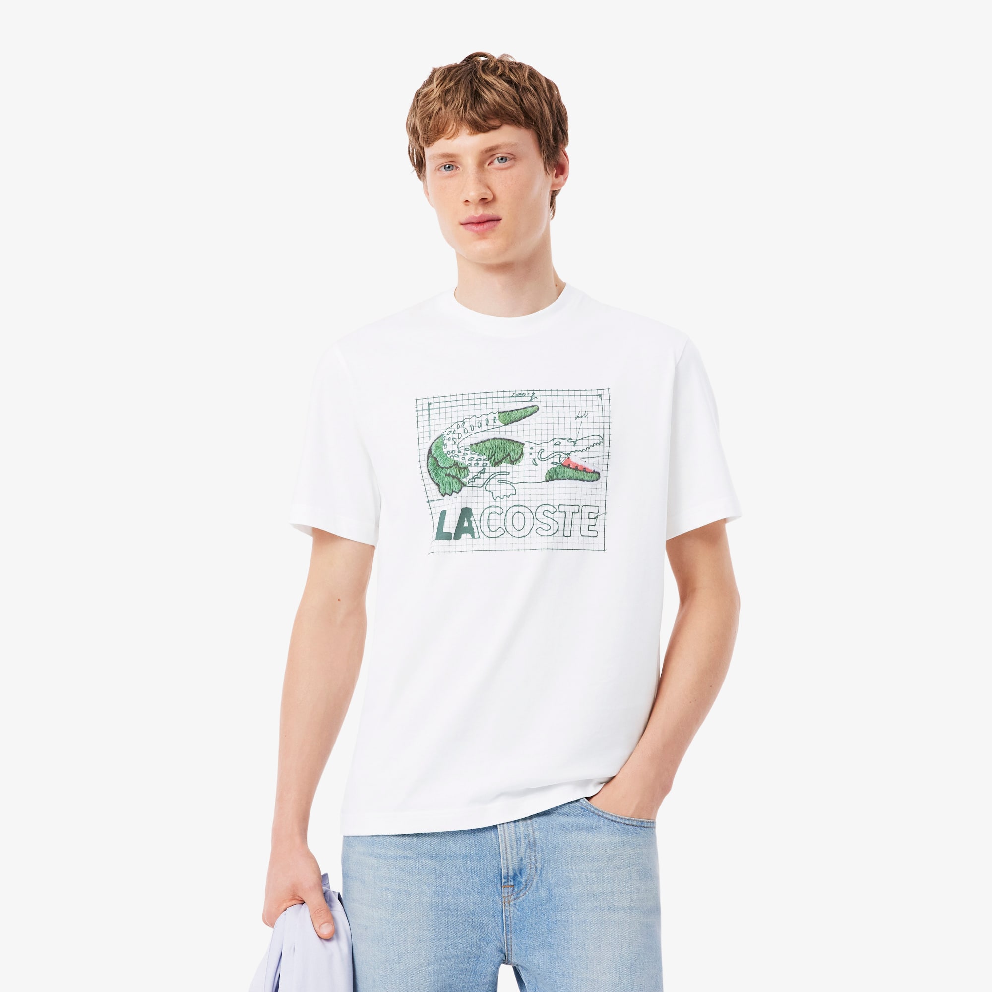 Camiseta de Algodão Estampada - Camisetas Masculinas - Novidades