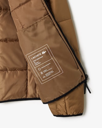 Campera Acolchada Con Capucha Y Resistencia Al Agua