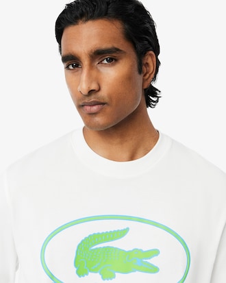 Camiseta de Algodão Pesado com estampa Gráfica