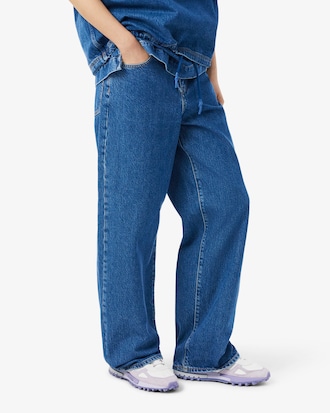 Jeans em Denim de Ajuste Folgado