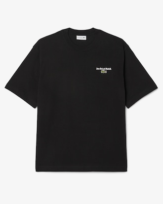 Camiseta Estampada de Malha Pesada de Caimento Folgado