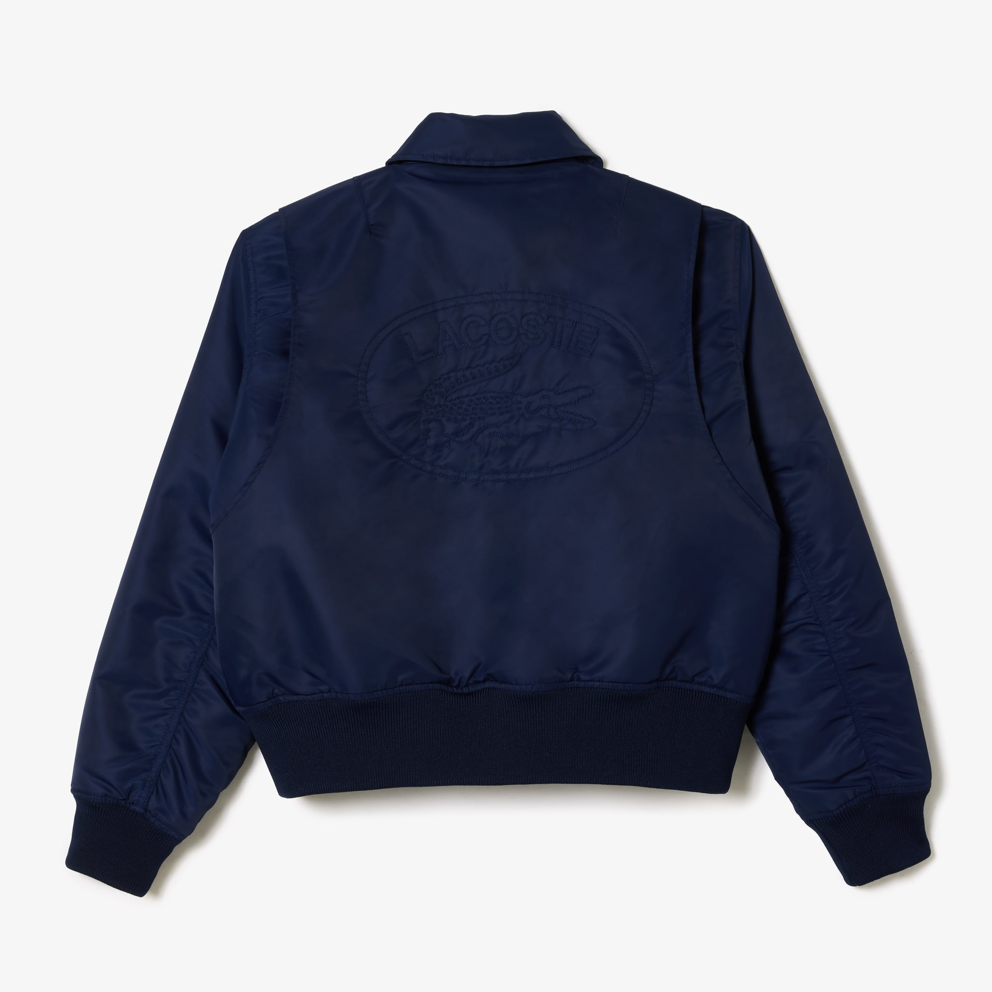 Jaqueta Oversized Bomber com Bordado Lacoste